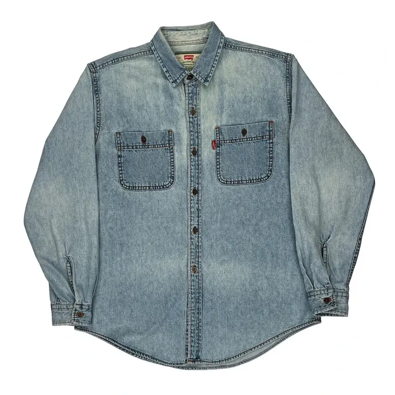 Levis Denim Shirt - XL Blue Cotton