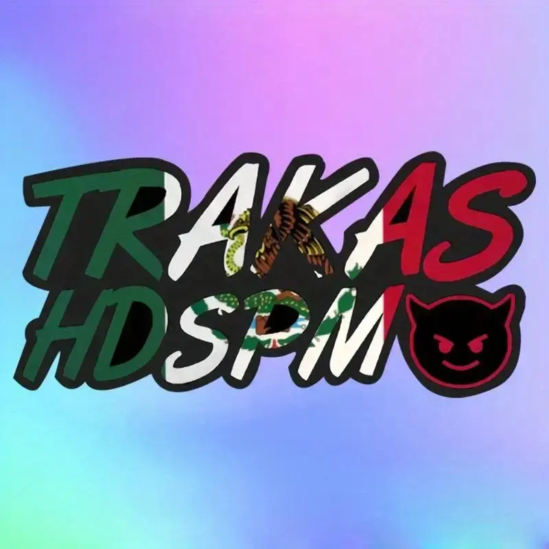 TRAKAS HDSPM Letter Pattern Car Sticker, Funny Motorcycle Helmet Scooter Body Waterproof Decoration Sticker, Universal Vinyl ...