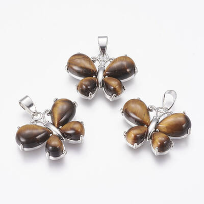 Natural Tiger Eye Pendants