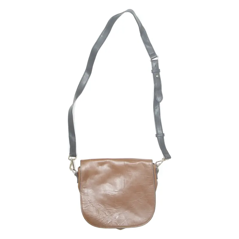 ZARA WOMAN Womens Shoulder Bag Brown Leather