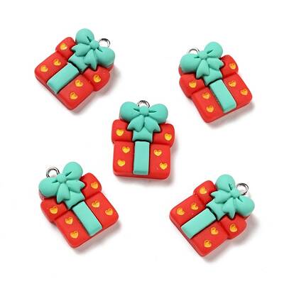 Christmas Opaque Resin Pendants