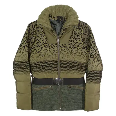 DESIGUAL Insulated Womens Puffer Jacket Green XS