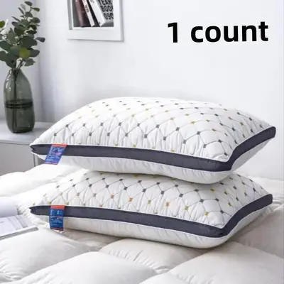 Geometric Pattern Pillow, 1 Count Soft Comfortable Back & Neck Support Pillow, Modern Bed Pillow for Home Hotel Dormitory