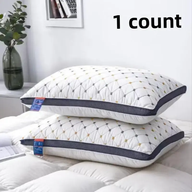 Geometric Pattern Pillow, 1 Count Soft Comfortable Back & Neck Support Pillow, Modern  Bed Pillow for Home Hotel Dormitory
