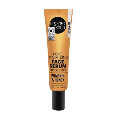 Siero viso alla zucca Organic Shop per pelli grasse 30 ml