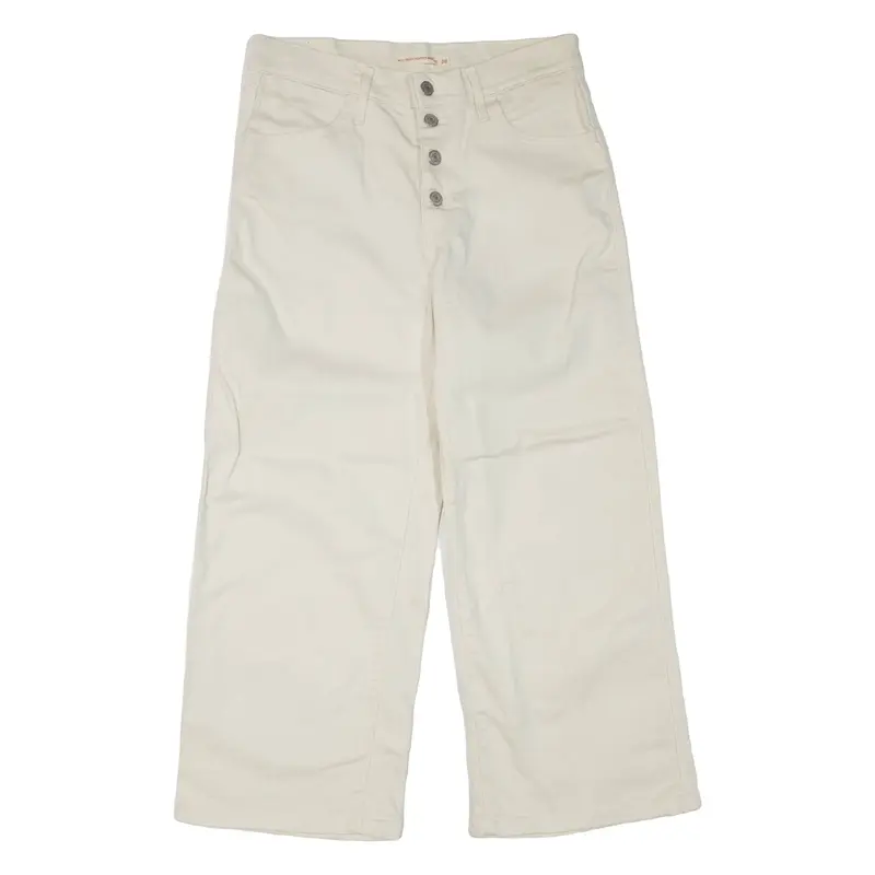 LEVI'S Mile High Womens Trousers White Regular Straight W28 L25