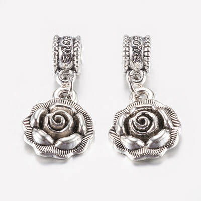 Tibetan Style Alloy European Dangle Charms