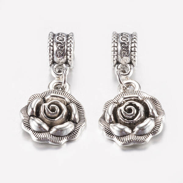 Tibetan Style Alloy European Dangle Charms