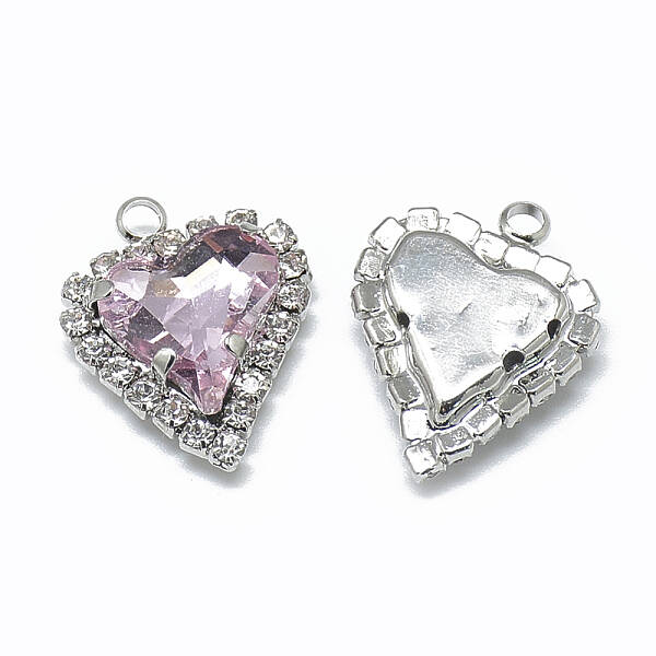 Glass Rhinestone Pendants