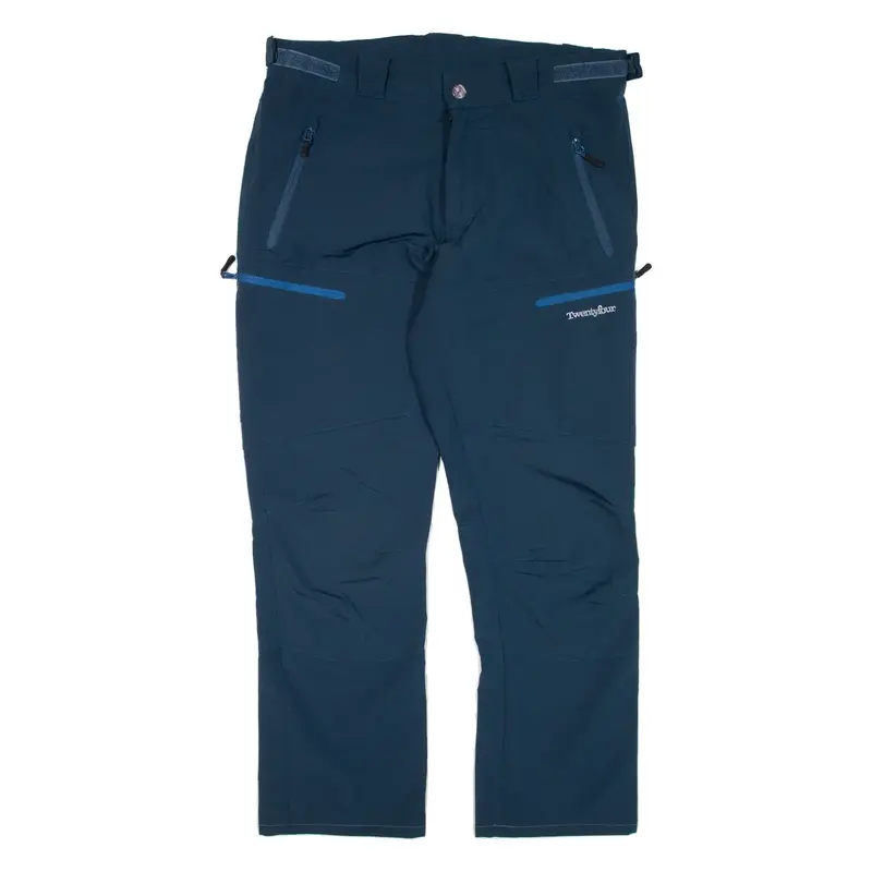 TWENTYFOUR Trousers Blue Regular Straight Womens W35 L28