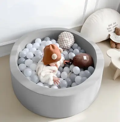 Soft Memory Foam Ball Pit Sponge Indoor Round Ball Pit Playpen for Toddler Children