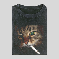 Funny Cat Meme T-Shirt for Men and Women Cute Graphic Tee for Cat Lovers