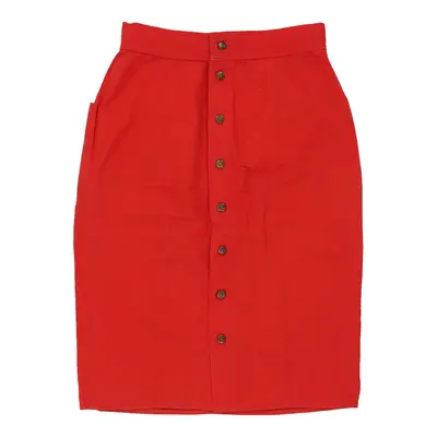 Fendi Skirt - 28W UK 8 Red Cotton | Size: UK 8