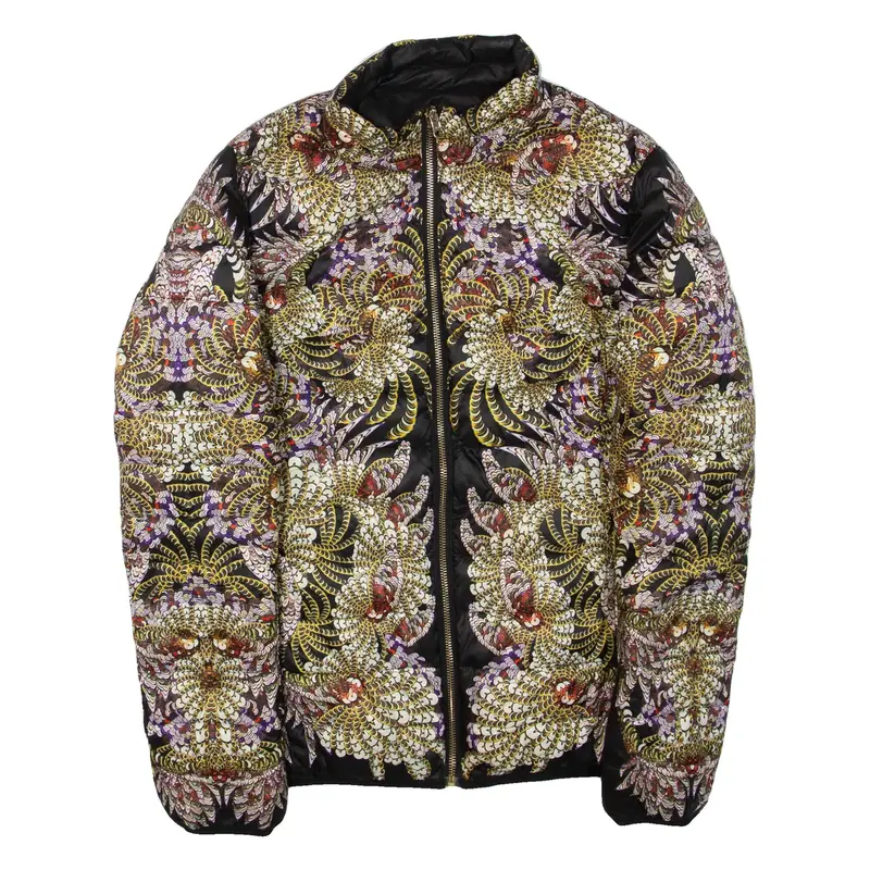 Womens Jacket Black Crazy Pattern M