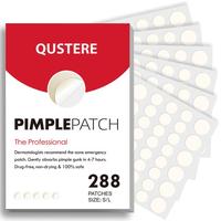 QUSTERE Pimple Patches for Face, Hydrocolloid Acne Patches, Cute Round Shape Zit Covers, Spot Stickers with Tea Tree, Salicyl...