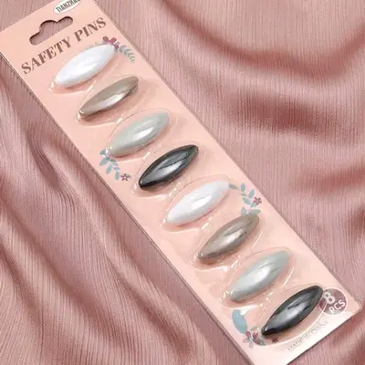 Hijab safety pins,Headscarf Pins - 8pc with Pearl Accents for Hijabs, Shawls & Scarves - High-Quality Accessories for Muslim ...