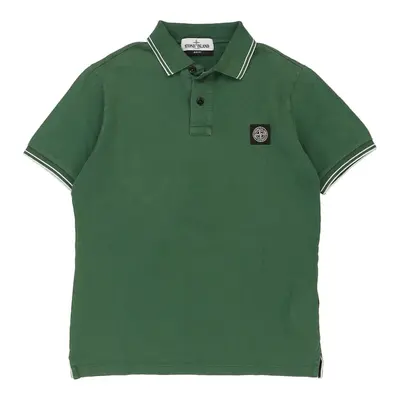 Stone Island Slim Fit Polo Shirt - Small Green Cotton