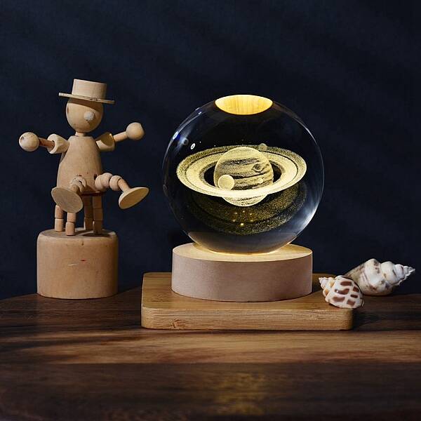 Glass Crystal Ball Night Light
