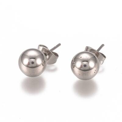 Tarnish Resistant 304 Stainless Steel Stud Earrings