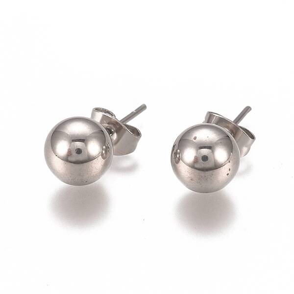 Tarnish Resistant 304 Stainless Steel Stud Earrings