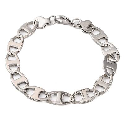 Tarnish Resistant 201 Stainless Steel Mariner Link Chain Bracelets