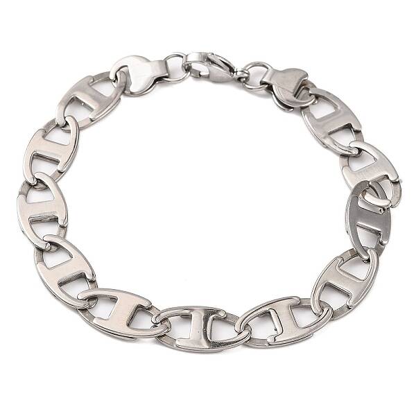Tarnish Resistant 201 Stainless Steel Mariner Link Chain Bracelets