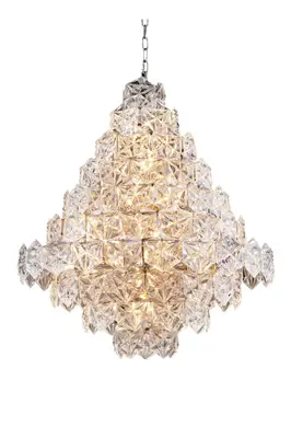 Hexagonal Glass Chandelier | Eichholtz Hermitage L