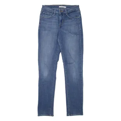 LEVI'S Mid Rise Womens Jeans Blue Slim Skinny Stone Wash W27 L32