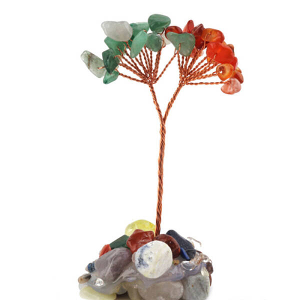 Natural Green Aventurine Chips Tree Decorations