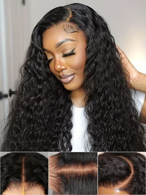 Nadula Flash Sale 200% Density 7x5 Bye Bye Knots Curly Hair Wig Put On And Go Glueless Human Wig With Baby Hair