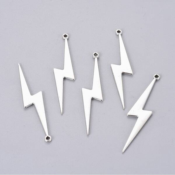 Tibetan Style Alloy Lightning Bolt Big Pendants