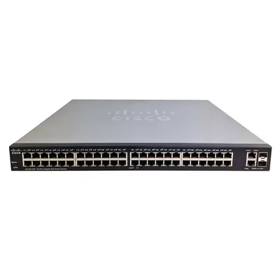 Cisco SG220-50P | Small Business 220 Series 48 x Ports PoE+ 10/100/1000Base-T + 2 x Ports Combo RJ-45/SFP Rack-mountable Laye...