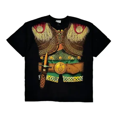 Disney Graphic T-Shirt - 2XL Black Cotton
