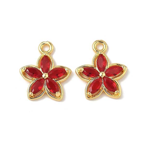 Brass Micro Pave Cubic Zirconia Pendants