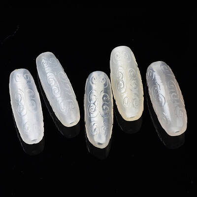 Natural Grey Agate Beads