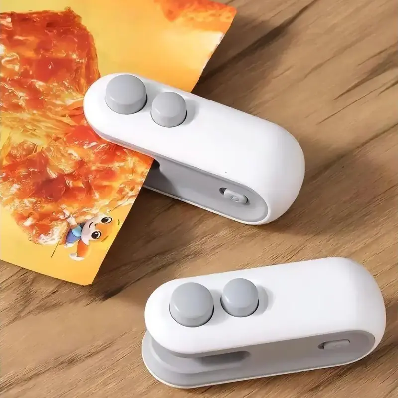 2 in 1 Mini Bag Sealer & Cutter, 1 Count Type-C Charging Portable Household Heat Sealer, Magnetic Mini Bag Sealer for Home Ki...