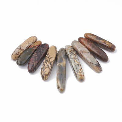 Natural Picasso Stone/Picasso Jasper Beads Strands