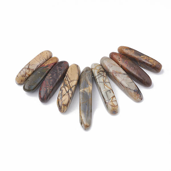 Natural Picasso Stone/Picasso Jasper Beads Strands