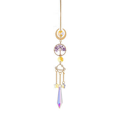 Glass Cone Hanging Suncatcher Prism Ornament