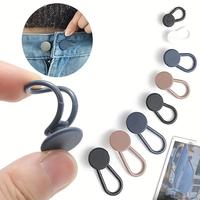 Waist Expansion Buckle, 12pcs Telescopic Button, Seamless Removable Button for Waist Extension, Waist Adjustment, Swivel Butt...