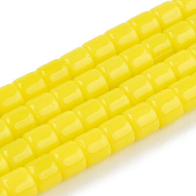 Opaque Solid Glass Bead Strands