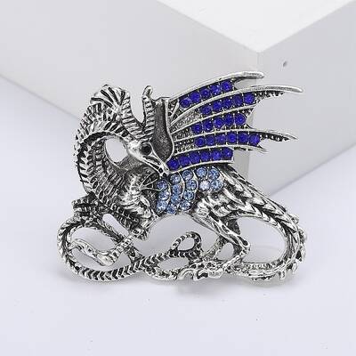 Dragon Rhinestone Pins