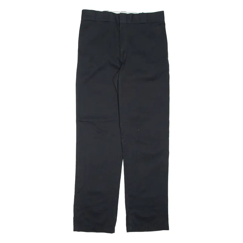DICKIES Chino Mens Trousers Black Regular Straight W32 L34