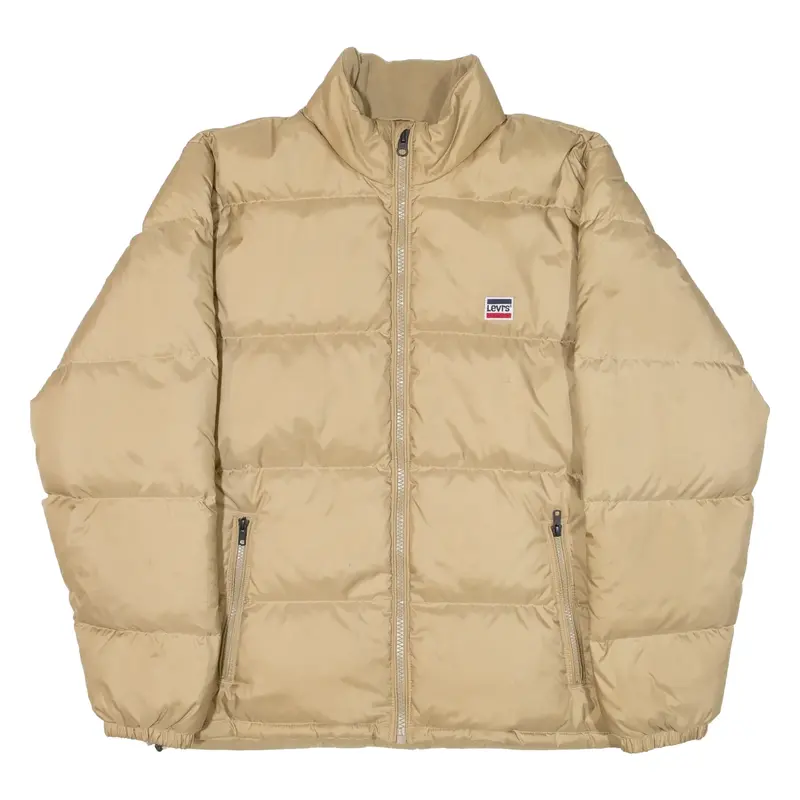 LEVI'S Insulated Mens Puffer Jacket Beige M