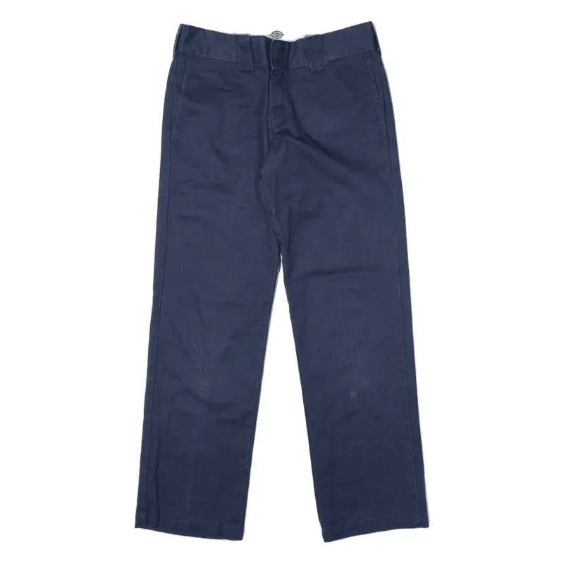 DICKIES Workwear Trousers Blue Slim Straight Mens W29 L30