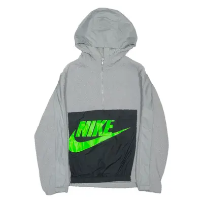 NIKE Fleece Boys Grey Hoodie L