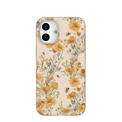 Seashell Vintage Bee iPhone 16 Plus Case