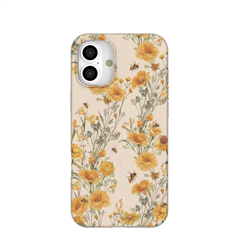 Seashell Vintage Bee iPhone 16 Plus Case