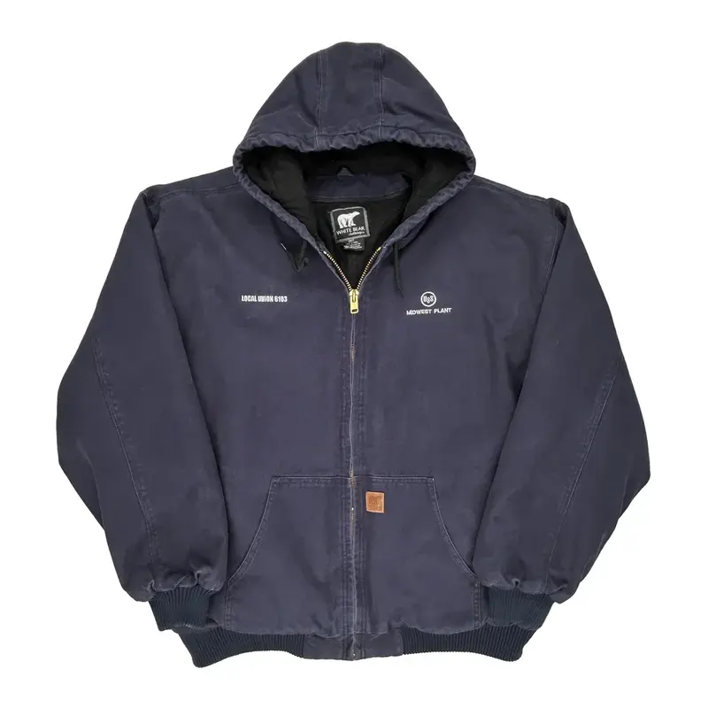 Local Union 6103 White Bear Clothing Tall Jacket - 2XL Navy Cotton | Size: xx-large