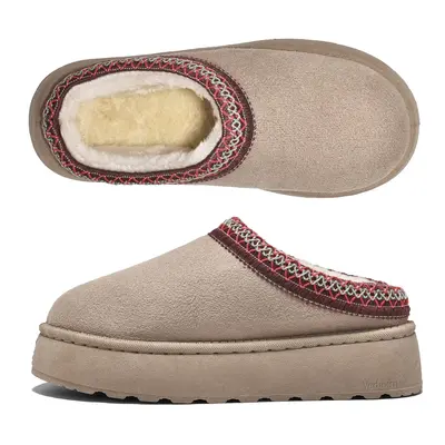 Women's Slippers Platform Boots Short Ankle Boot Fleece Lined Sneakers House slippers Anti-Slip Boot For Outdoor Shoes